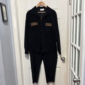 Daniel Laurent Black Women's Pants Set